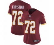 Women's Nike Washington Redskins #72 Geron Christian Burgundy Red Team Color Vapor Untouchable Elite Player NFL Jersey
