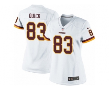 Women's Nike Washington Redskins #83 Brian Quick Limited White NFL Jersey