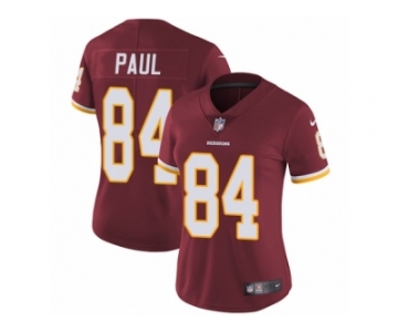 Women's Nike Washington Redskins #84 Niles Paul Vapor Untouchable Limited Burgundy Red Team Color NFL Jersey