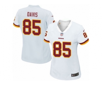 Women's Nike Washington Redskins #85 Vernon Davis Game White NFL Jersey