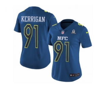 Women's Nike Washington Redskins #91 Ryan Kerrigan Limited Blue 2017 Pro Bowl NFL Jersey