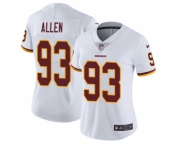 Women's Nike Washington Redskins #93 Jonathan Allen White Vapor Untouchable Elite Player NFL Jersey