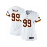 Women's Nike Washington Redskins #99 Phil Taylor Limited White NFL Jersey