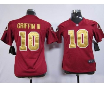 nike women nfl jerseys washington redskins #10 griffiniii red(80 anniversary)