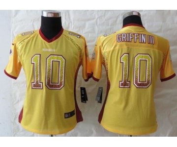 nike women nfl jerseys washington redskins #10 robert griffin iii gold[nike drift fashion]