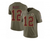 Youth Nike Washington Redskins #12 Colt McCoy Limited Olive 2017 Salute to Service NFL Jersey