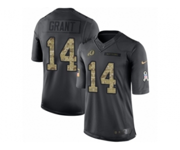 Youth Nike Washington Redskins #14 Ryan Grant Limited Black 2016 Salute to Service NFL Jersey