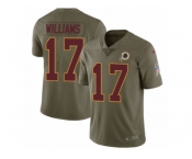 Youth Nike Washington Redskins #17 Doug Williams Limited Olive 2017 Salute to Service NFL Jersey