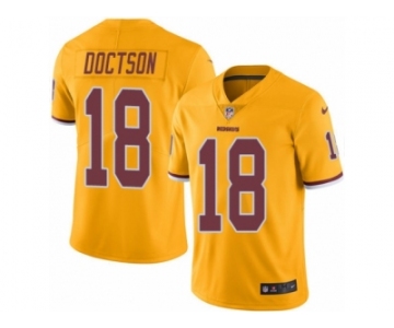 Youth Nike Washington Redskins #18 Josh Doctson Limited Gold Rush NFL Jersey