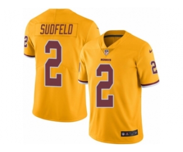 Youth Nike Washington Redskins #2 Nate Sudfeld Limited Gold Rush NFL Jersey