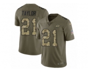 Youth Nike Washington Redskins #21 Sean Taylor Limited Olive Camo 2017 Salute to Service NFL Jersey