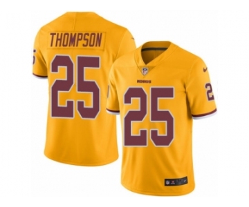 Youth Nike Washington Redskins #25 Chris Thompson Limited Gold Rush NFL Jersey