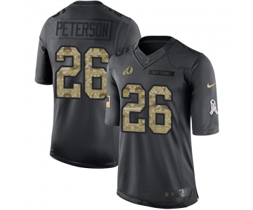 Youth Nike Washington Redskins #26 Adrian Peterson Limited Black 2016 Salute to Service NFL Jersey