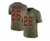 Youth Nike Washington Redskins #26 Bashaud Breeland Limited Olive 2017 Salute to Service NFL Jersey