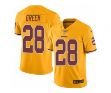 Youth Nike Washington Redskins #28 Darrell Green Limited Gold Rush Vapor Untouchable NFL Jersey