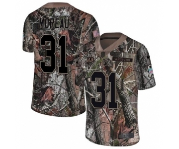 Youth Nike Washington Redskins #31 Fabian Moreau Limited Camo Rush Realtree NFL Jersey