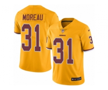 Youth Nike Washington Redskins #31 Fabian Moreau Limited Gold Rush NFL Jersey