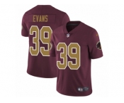 Youth Nike Washington Redskins #39 Josh Evans Burgundy Red Gold Number Alternate 80TH Anniversary Vapor Untouchable Limited Player NFL Jersey