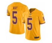 Youth Nike Washington Redskins #5 Tress Way Limited Gold Rush Vapor Untouchable NFL Jersey