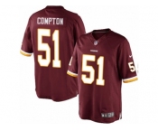 Youth Nike Washington Redskins #51 Will Compton Limited Burgundy Red Team Color NFL Jersey