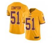 Youth Nike Washington Redskins #51 Will Compton Limited Gold Rush Vapor Untouchable NFL Jersey