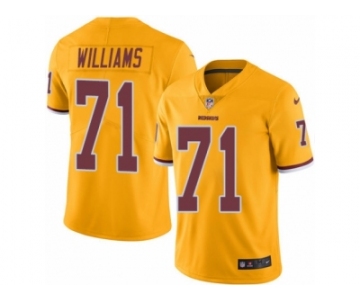 Youth Nike Washington Redskins #71 Trent Williams Limited Gold Rush Vapor Untouchable NFL Jersey
