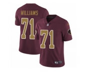 Youth Nike Washington Redskins #71 Trent Williams Vapor Untouchable Limited Burgundy Red Gold Number Alternate 80TH Anniversary NFL Jersey