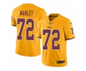 Youth Nike Washington Redskins #72 Dexter Manley Limited Gold Rush NFL Jersey