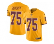 Youth Nike Washington Redskins #75 Brandon Scherff Limited Gold Rush Vapor Untouchable NFL Jersey