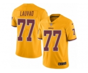 Youth Nike Washington Redskins #77 Shawn Lauvao Limited Gold Rush Vapor Untouchable NFL Jersey