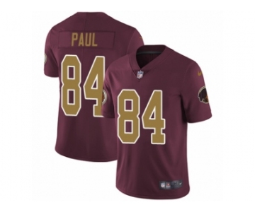 Youth Nike Washington Redskins #84 Niles Paul Vapor Untouchable Limited Burgundy Red Gold Number Alternate 80TH Anniversary NFL Jersey