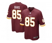 Youth Nike Washington Redskins #85 Vernon Davis Game Burgundy Red Team Color NFL Jersey