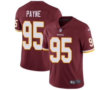 Youth Nike Washington Redskins #95 Da'Ron Payne Burgundy Red Team Color Vapor Untouchable Elite Player NFL Jersey