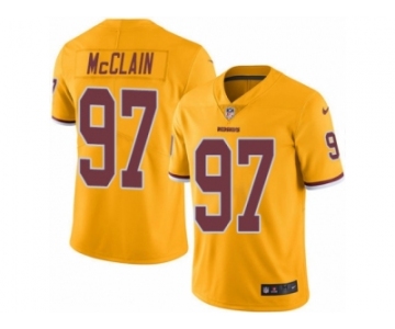 Youth Nike Washington Redskins #97 Terrell McClain Limited Gold Rush NFL Jersey