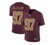 Youth Nike Washington Redskins #97 Terrell McClain Vapor Untouchable Limited Burgundy Red Gold Number Alternate 80TH Anniversary NFL Jersey