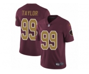 Youth Nike Washington Redskins #99 Phil Taylor Vapor Untouchable Limited Burgundy Red Gold Number Alternate 80TH Anniversary NFL Jersey