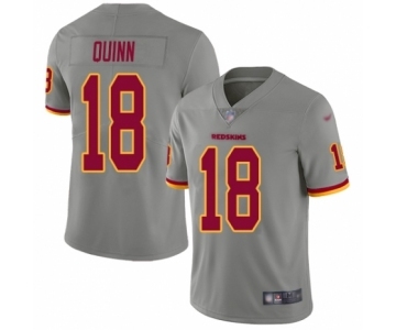 Youth Washington Redskins #18 Trey Quinn Limited Gray Inverted Legend Football Jersey