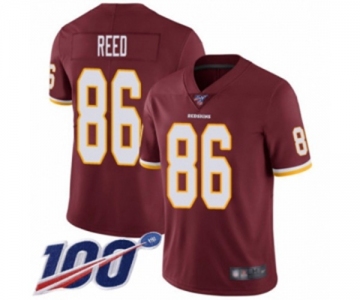 Youth Washington Redskins #86 Jordan Reed Burgundy Red Team Color Vapor Untouchable Limited Player 100th Season Football Jersey