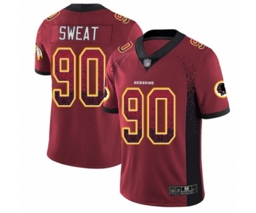 Youth Washington Redskins #90 Montez Sweat Limited Red Rush Drift Fashion Football Jersey