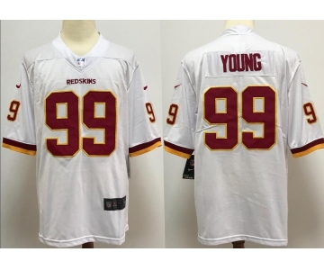 Youth Washington Redskins #99 Chase Young White Vapor Untouchable Limited Player Football Jersey