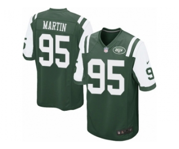 Men Nike New York Jets #95 Josh Martin Game Green Team Color NFL Jersey