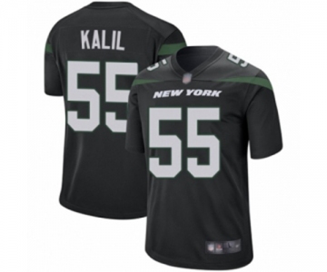 Men's New York Jets #55 Ryan Kalil Game Black Alternate Football Jersey