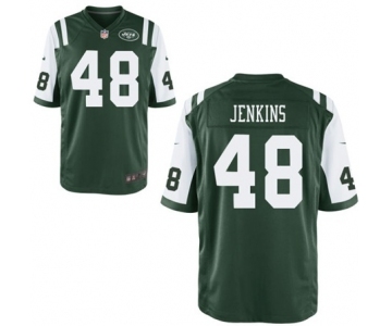 Men's Nike New York Jets #48 Jordan Jenkins Game Green Team Color NFL Jersey