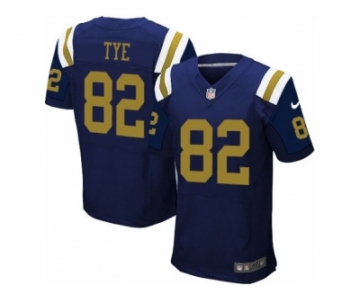 Men Nike New York Jets #82 Will Tye Elite Navy Blue Alternate NFL Jersey