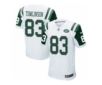 Men Nike New York Jets #83 Eric Tomlinson Elite White NFL Jersey
