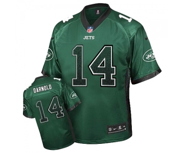 Men's New York Jets #14 Sam Darnold Elite Green Drift Fashion Football Jersey