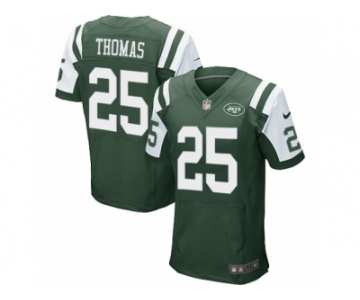 Men's Nike New York Jets #25 Shamarko Thomas Elite Green Team Color NFL Jersey