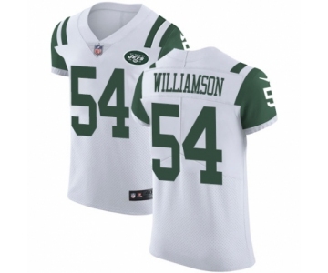 Men's Nike New York Jets #54 Avery Williamson White Vapor Untouchable Elite Player NFL Jersey