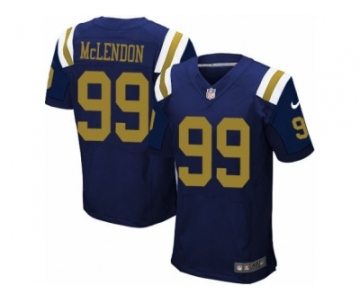 Men's Nike New York Jets #99 Steve McLendon Elite Navy Blue Alternate NFL Jersey