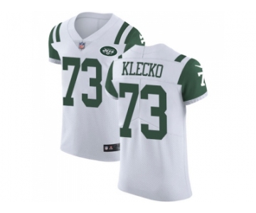 Nike New York Jets #73 Joe Klecko White Men Stitched NFL Vapor Untouchable Elite Jersey